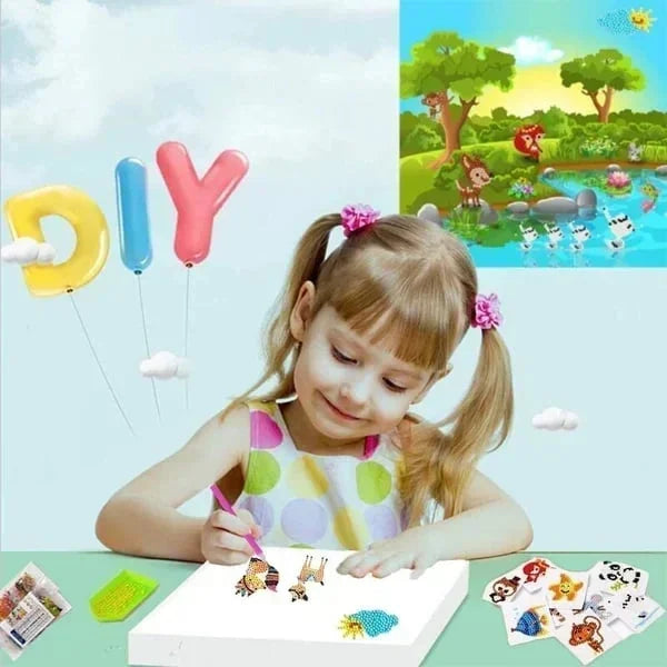 KrystalKids® | SparkArt Diamant Malset – kindgerechtes Basteln & Glitzereffekt