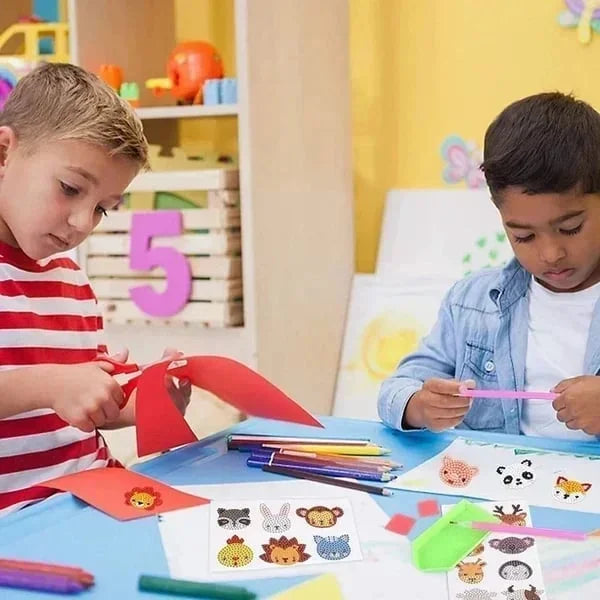 KrystalKids® | SparkArt Diamant Malset – kindgerechtes Basteln & Glitzereffekt