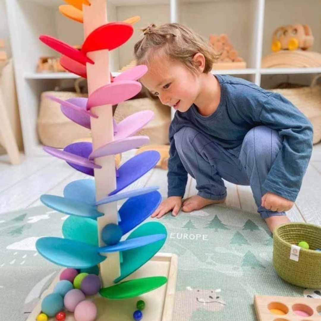 KiddoCastle™ - Entfessle deine Neugierde mit dem Regenbaum-Set!