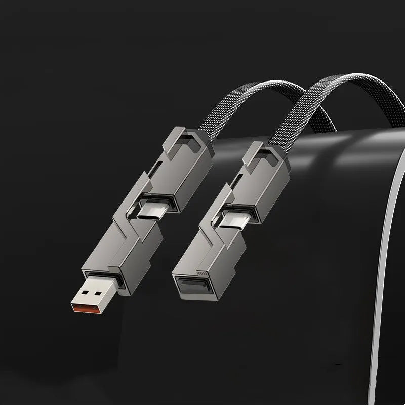 Quadra™ | 4-in-1 geflochtenes Anti-Tangle-Ladekabel