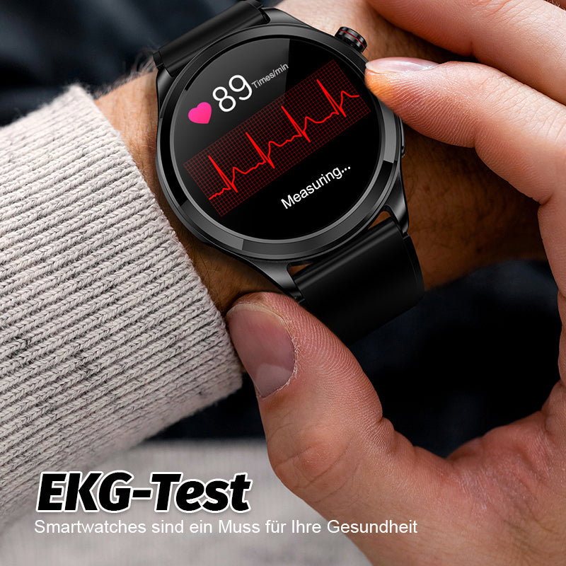 Fitnova™ | Sportuhr mit Herz & Blutzucker-Messung, Bluetooth