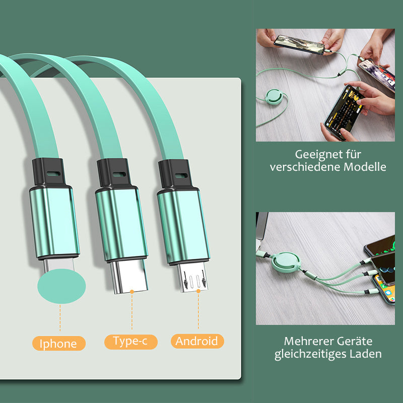 Telcharge™ | 3 in 1 Teleskopisches Ladekabel