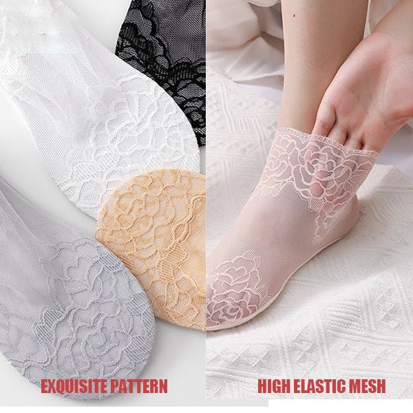 50% RABATT | LaceStride™ | Unsichtbare Spitzensocken
