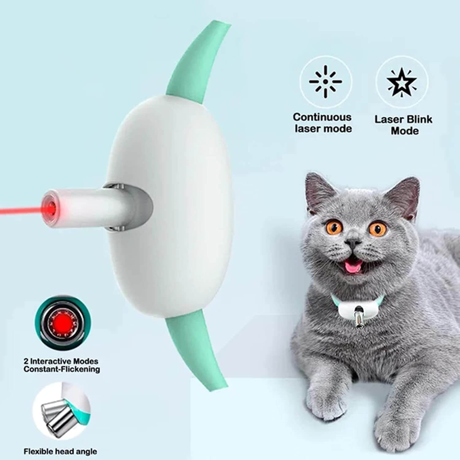 GlowChase | Play Light Halsband für Kätzchen & kleine Hunde