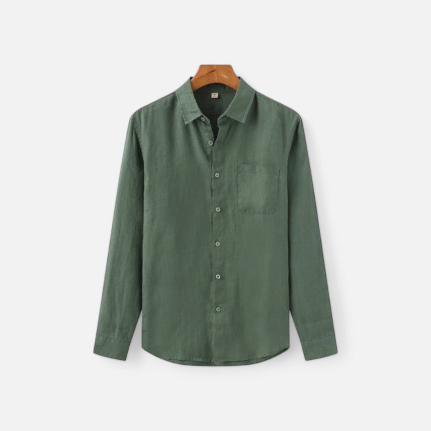 Pure Linen Long Sleeve Shirt for Men