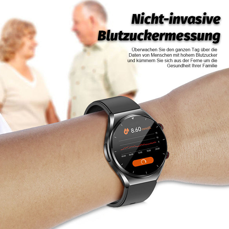 Fitnova™ | Sportuhr mit Herz & Blutzucker-Messung, Bluetooth