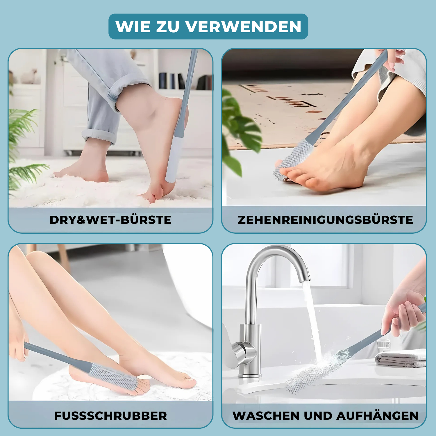 ToeClean | Sanfte und effektive Reinigung zwischen den Zehen
