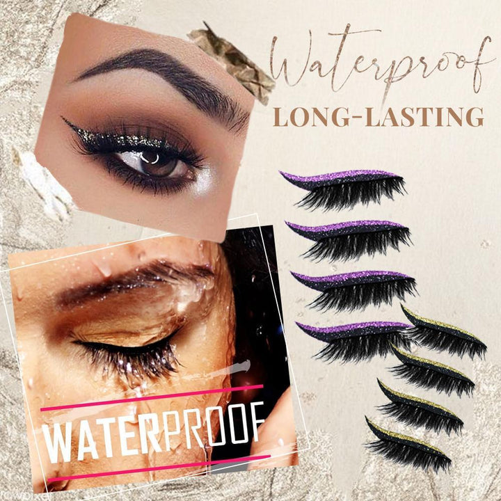 1+1 GRATIS | Twinkra™ | Wiederverwendbare Glitter Eyeliner Wimpernaufkleber