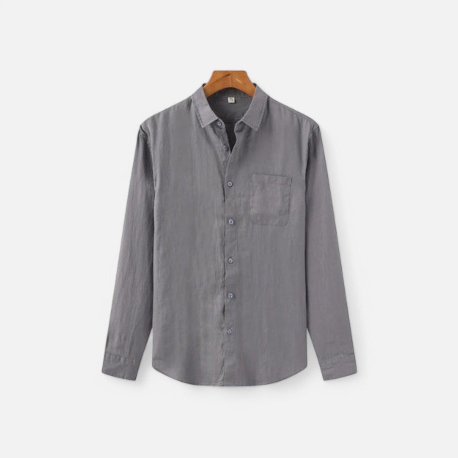 Pure Linen Long Sleeve Shirt for Men
