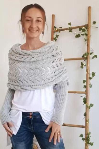 Zenina® | Doppelten Ärmeln Shawl Schal