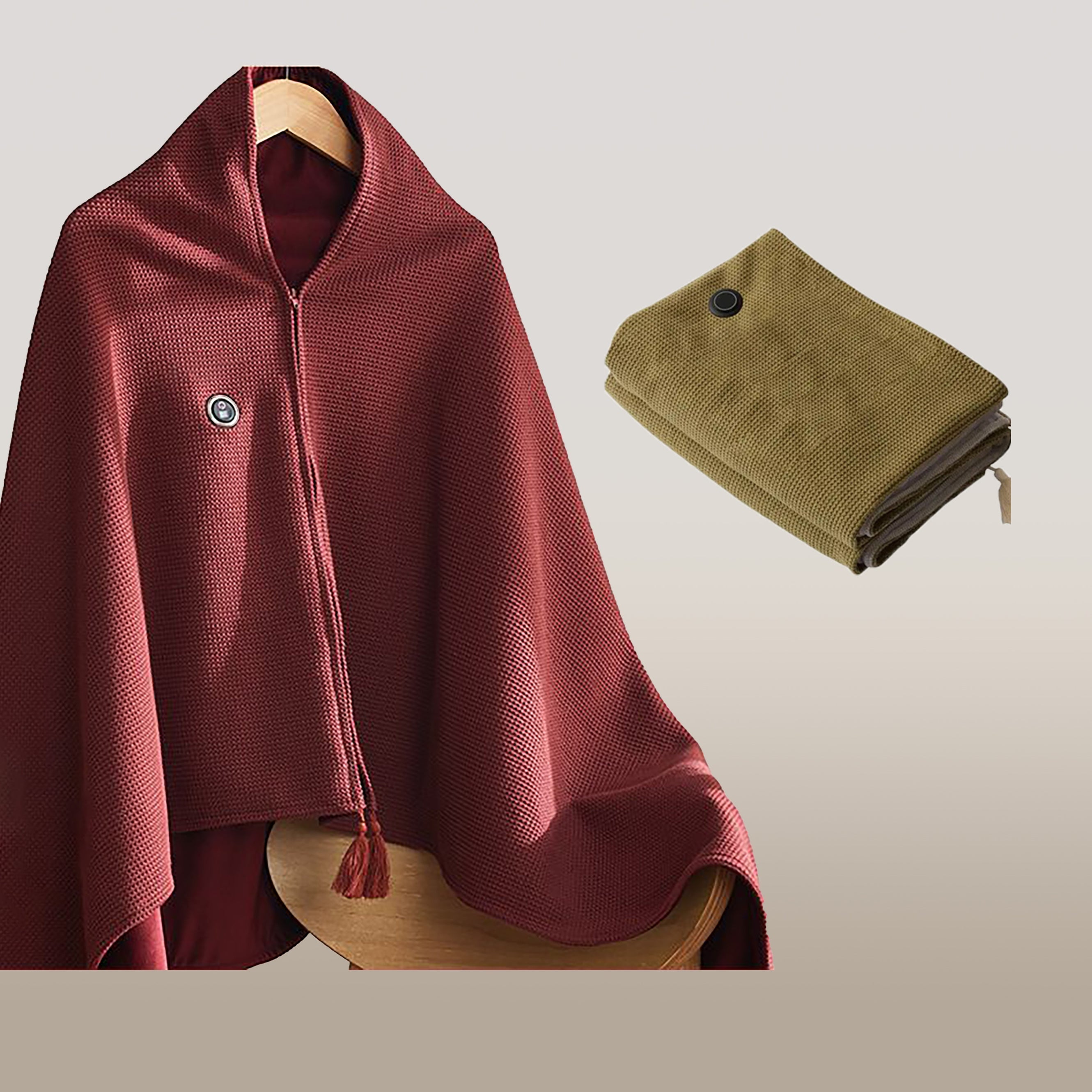 CozyVolt™ | Tragbarer Heizdecke-Schal