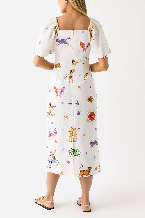 Rustelle™ | Herbstliches Maxikleid mit Muster