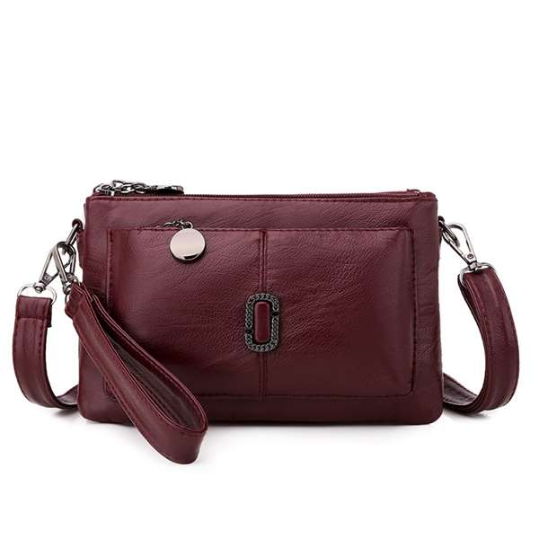 CityCarry® | MaxiCross Damen-Umhängetasche – hochwertiges Leder mit Vintage-Look