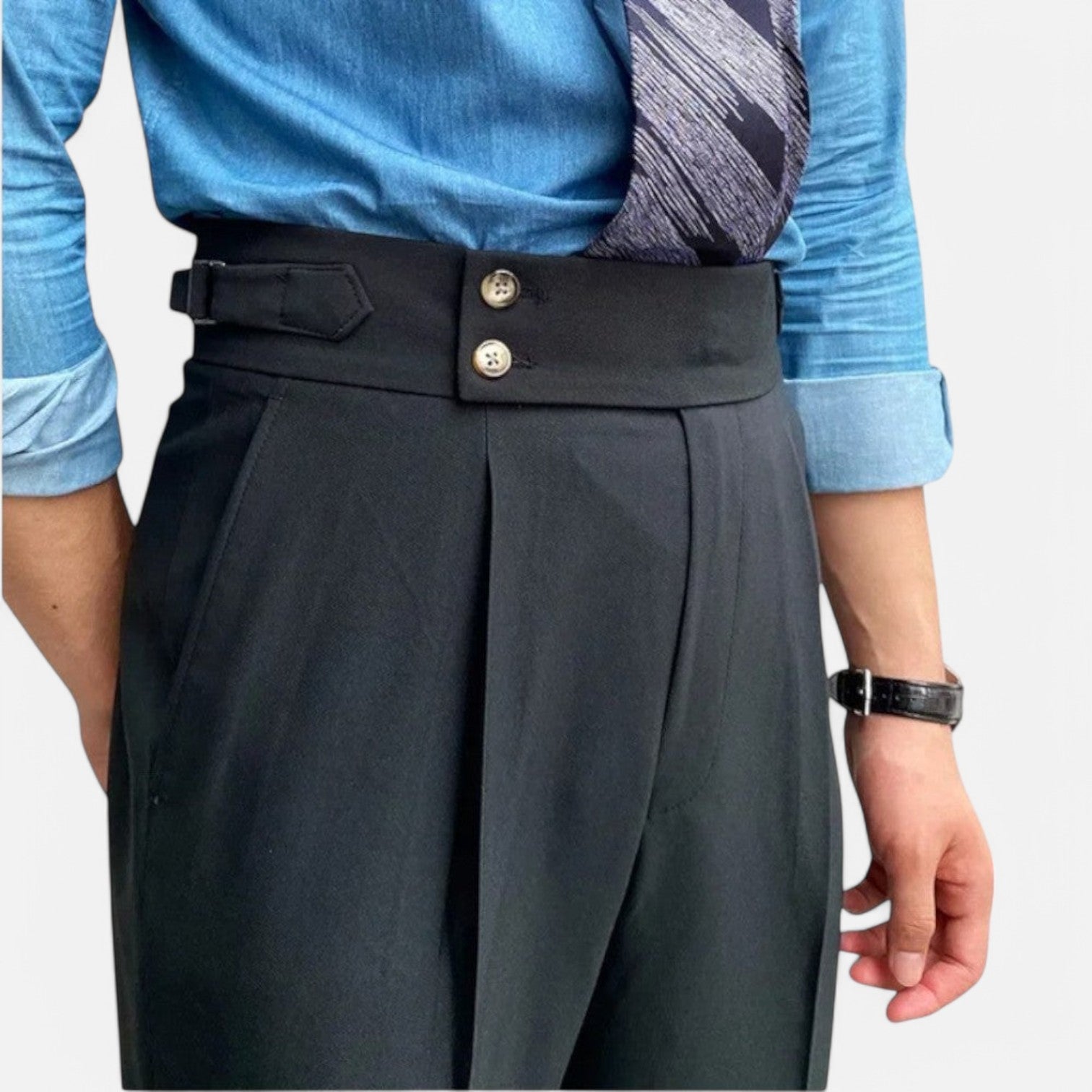 High-Waisted Pants for Men – Classic and Refined Cut
