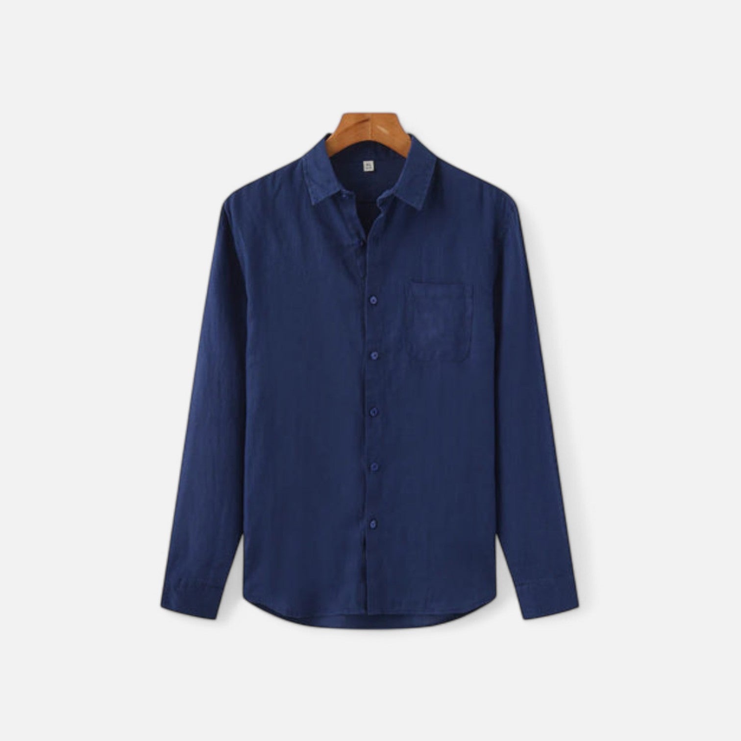 Pure Linen Long Sleeve Shirt for Men