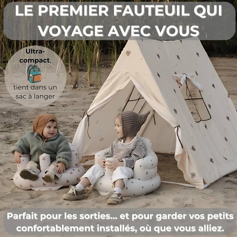 AirCradle® | Tragbare aufblasbare Baby-Liege für unterwegs