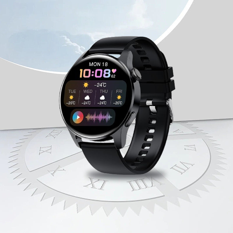 Fitnova™ | Sportuhr mit Herz & Blutzucker-Messung, Bluetooth