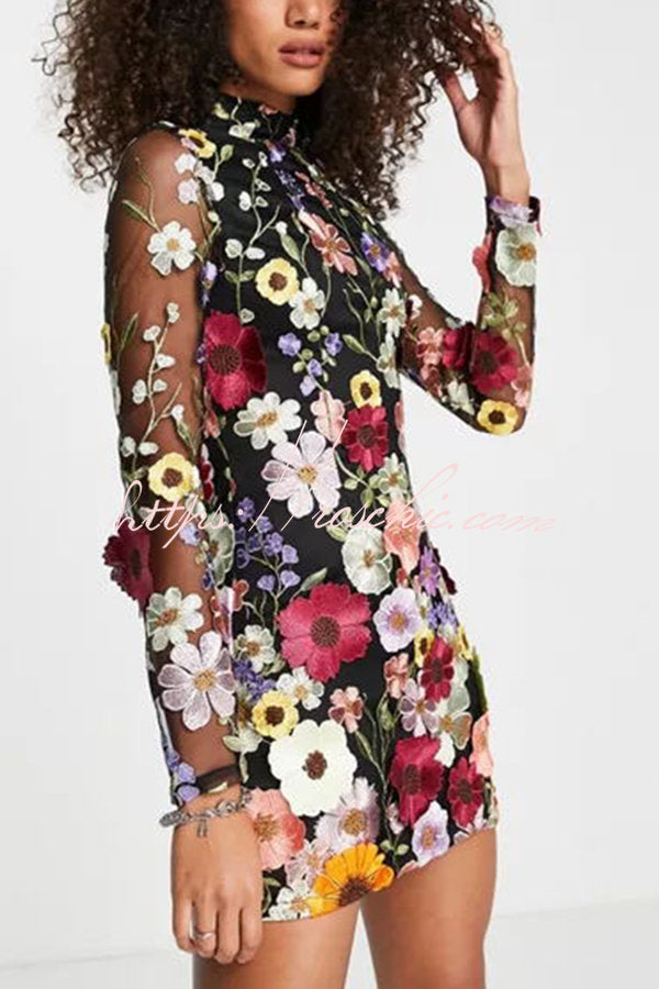 50% RABATT | Bloomveil™ | Enchanted Floral Minikleid