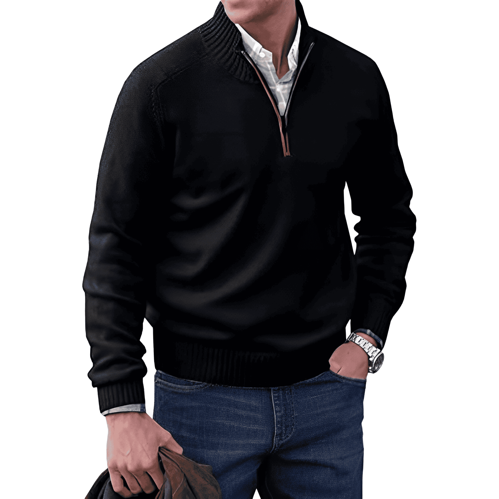 Jones™ - Eleganter Pullover mit Reißverschluss