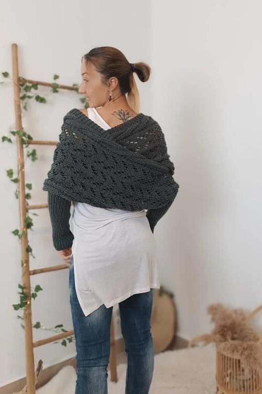 Zenina® | Doppelten Ärmeln Shawl Schal