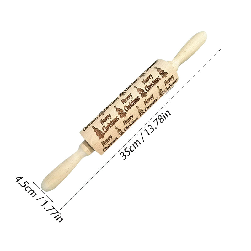HolidayCarve® | PatternRod Baking Pattern Rod – Festive Embossing for Cookies