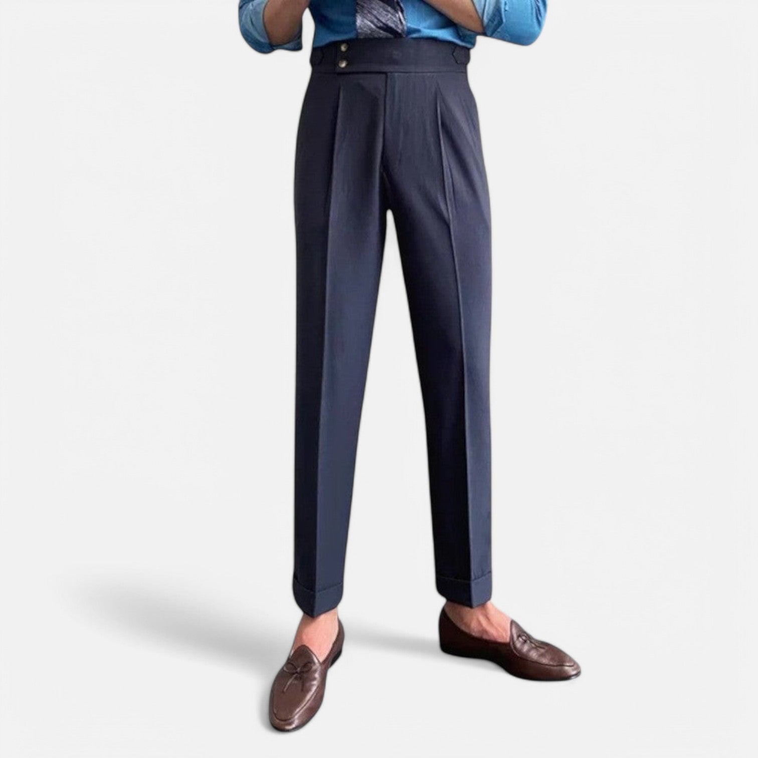 High-Waisted Pants for Men – Classic and Refined Cut