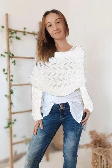 Zenina® | Doppelten Ärmeln Shawl Schal