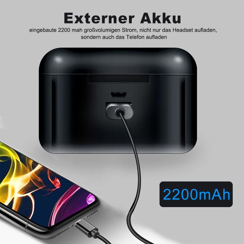 Audionyx™ | 2-in1 Bluetooth-Headset & Externer Akku
