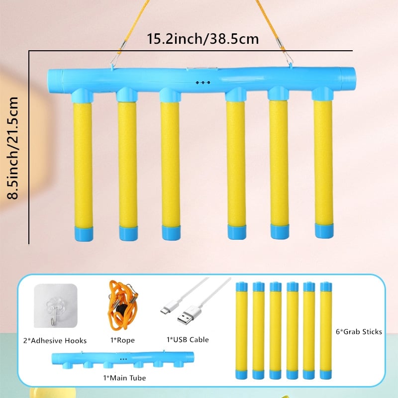 Catch the Stick Spielzeug für Kinder, interaktives Reaktionsspiel mit fallenden Stäben, pädagogisches Lernspiel zur Förderung von Konzentration und Hand-Auge-Koordination