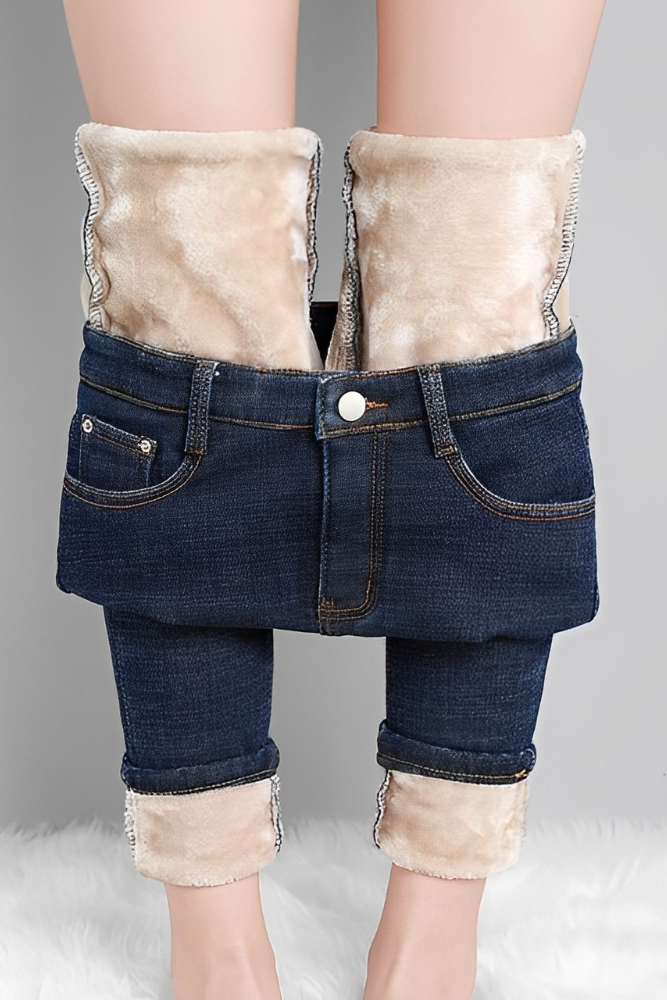 HaltenWarm™ Dehnbare Warme Fleece-Jeans
