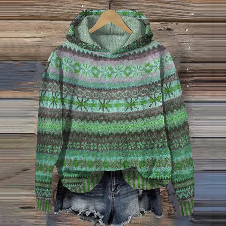 PAOLA™ | ETHNISCHER KAPUZENPULLOVER