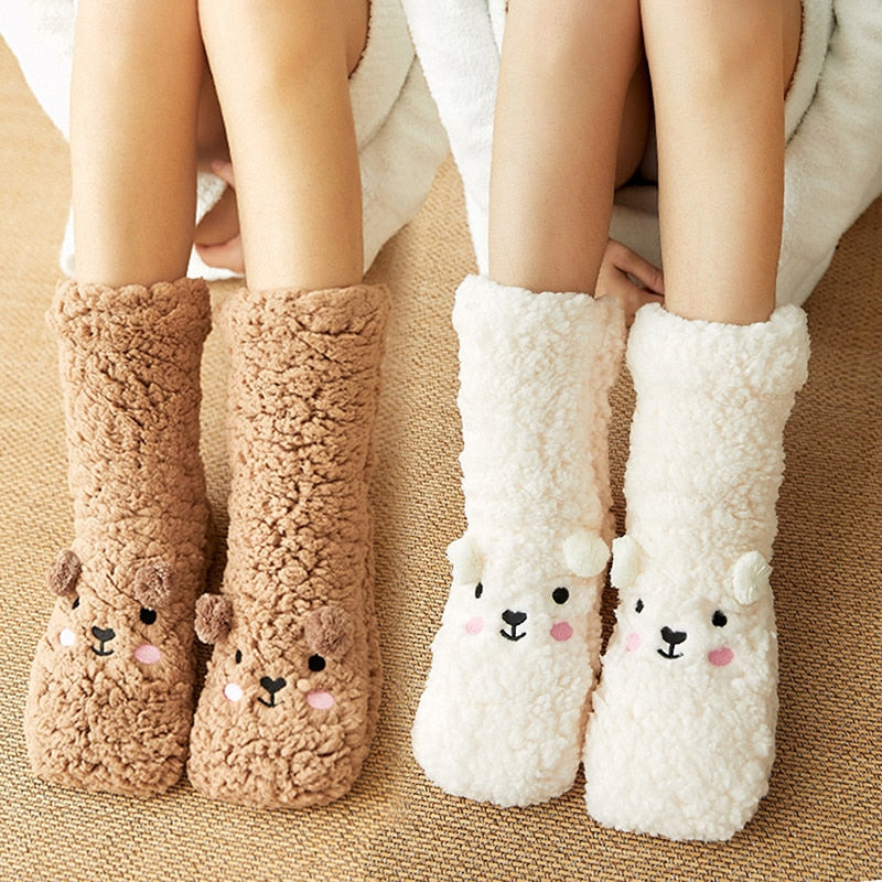 SleepyPaws™ - Schlafsocken aus dickem Bärensamt