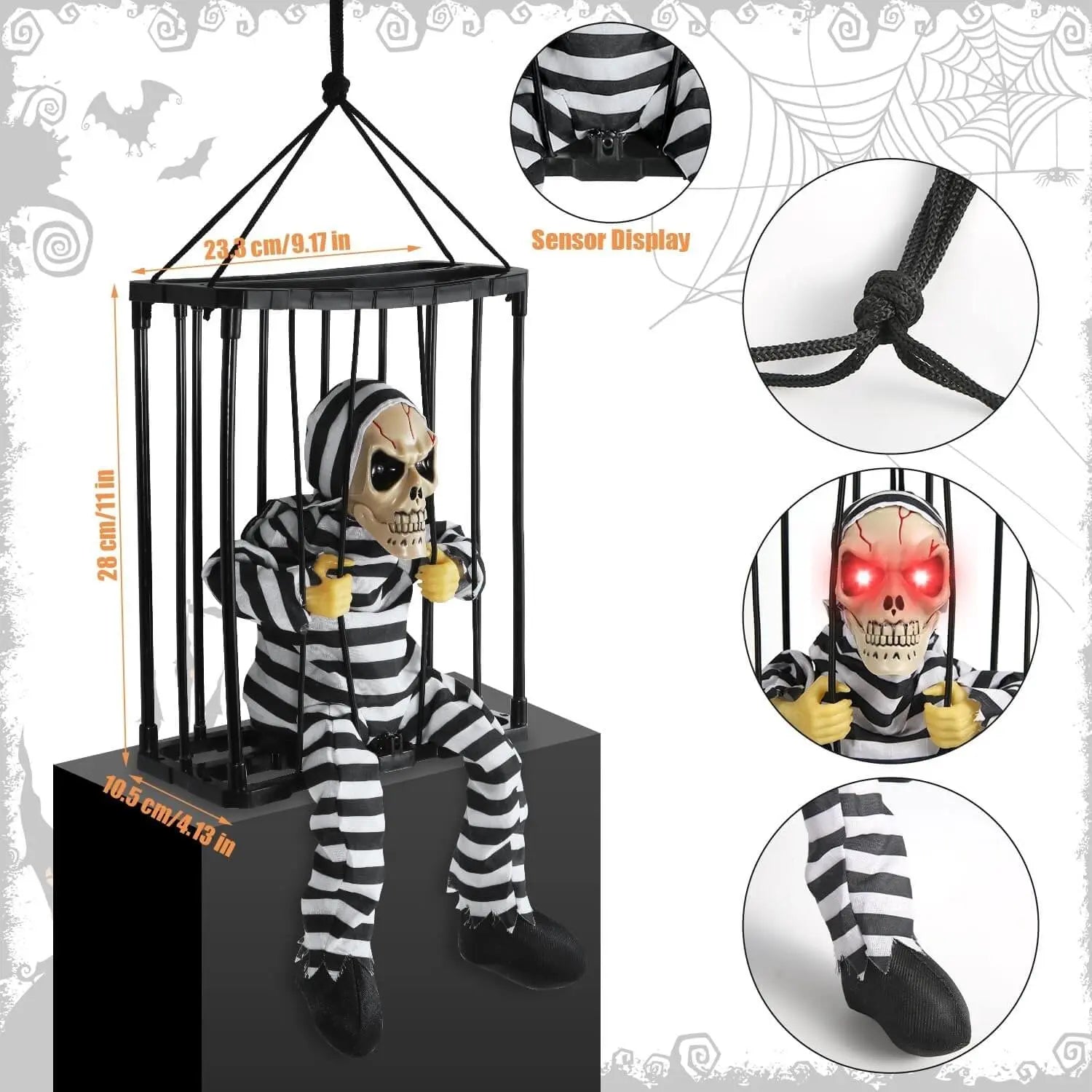CaptiveGhoul® Bewegtes Gefangenen-Skelett