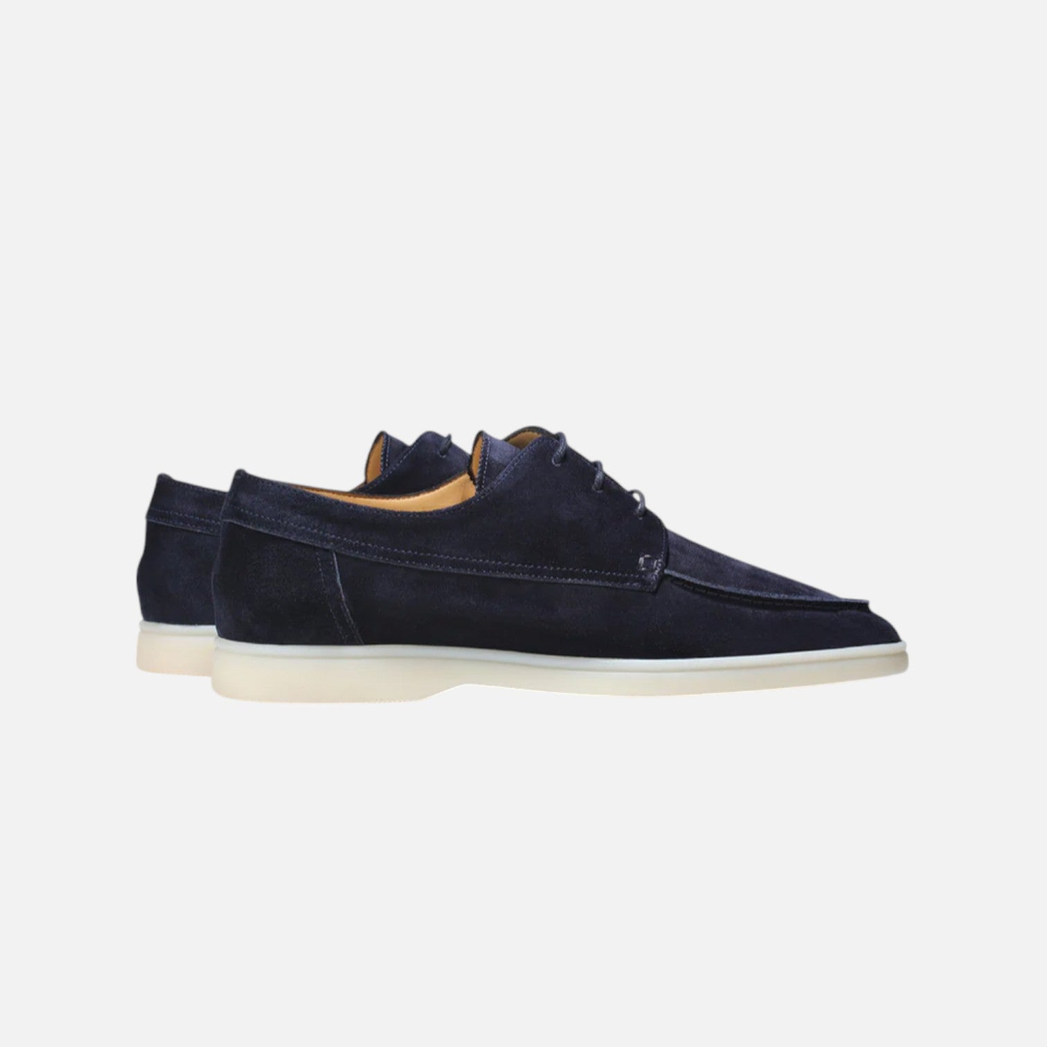 Suede Loafers for Men with Laces