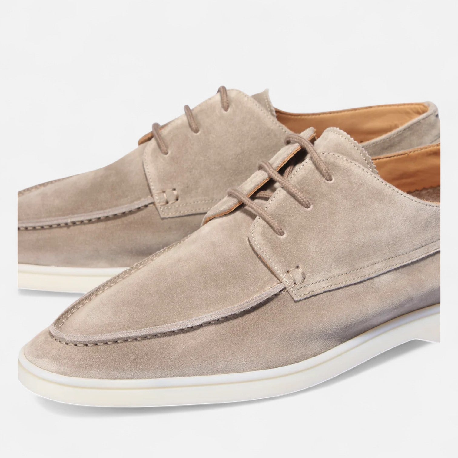 Suede loafers for men with laces – Refined craftsmanship, effortless sophistication