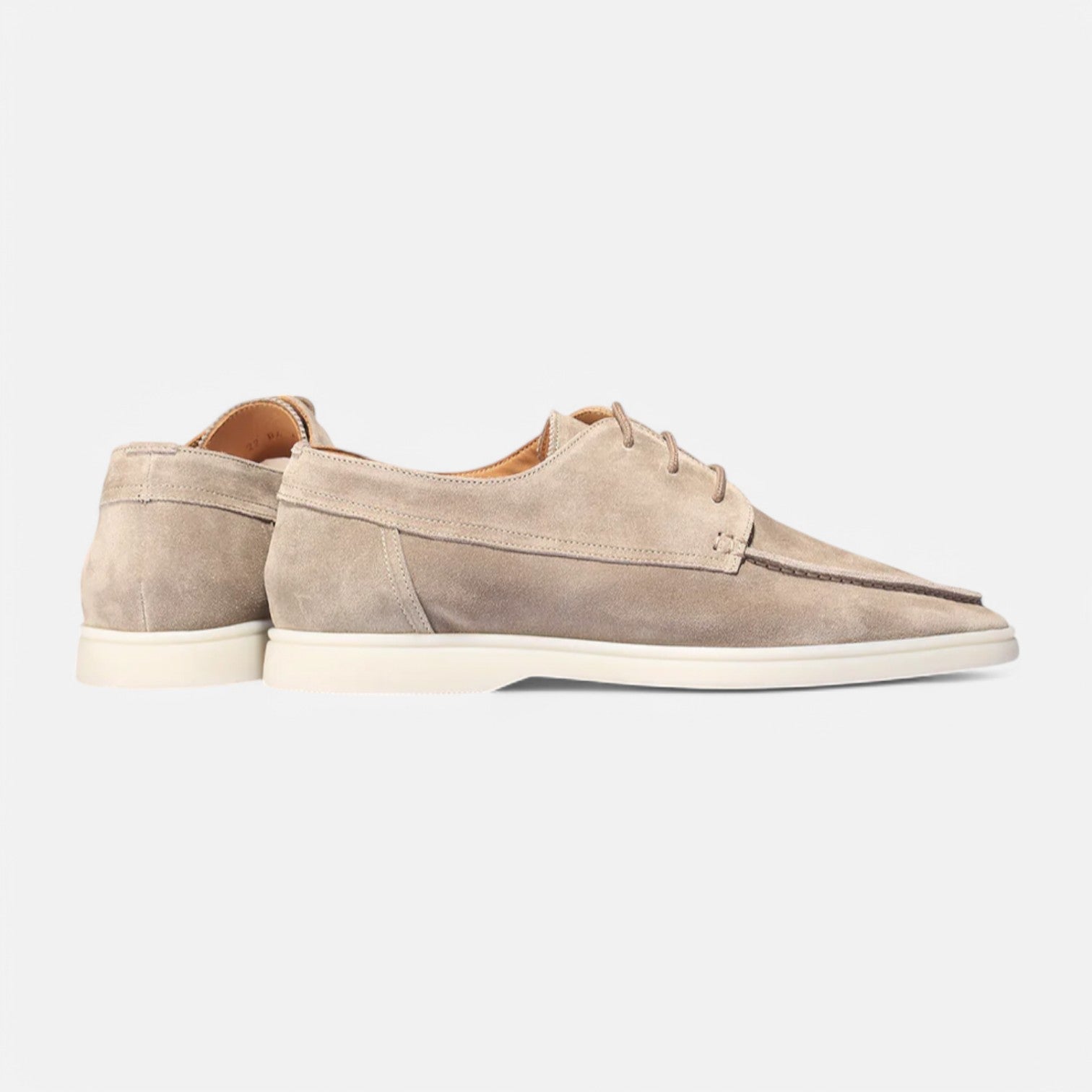 Suede Loafers for Men with Laces