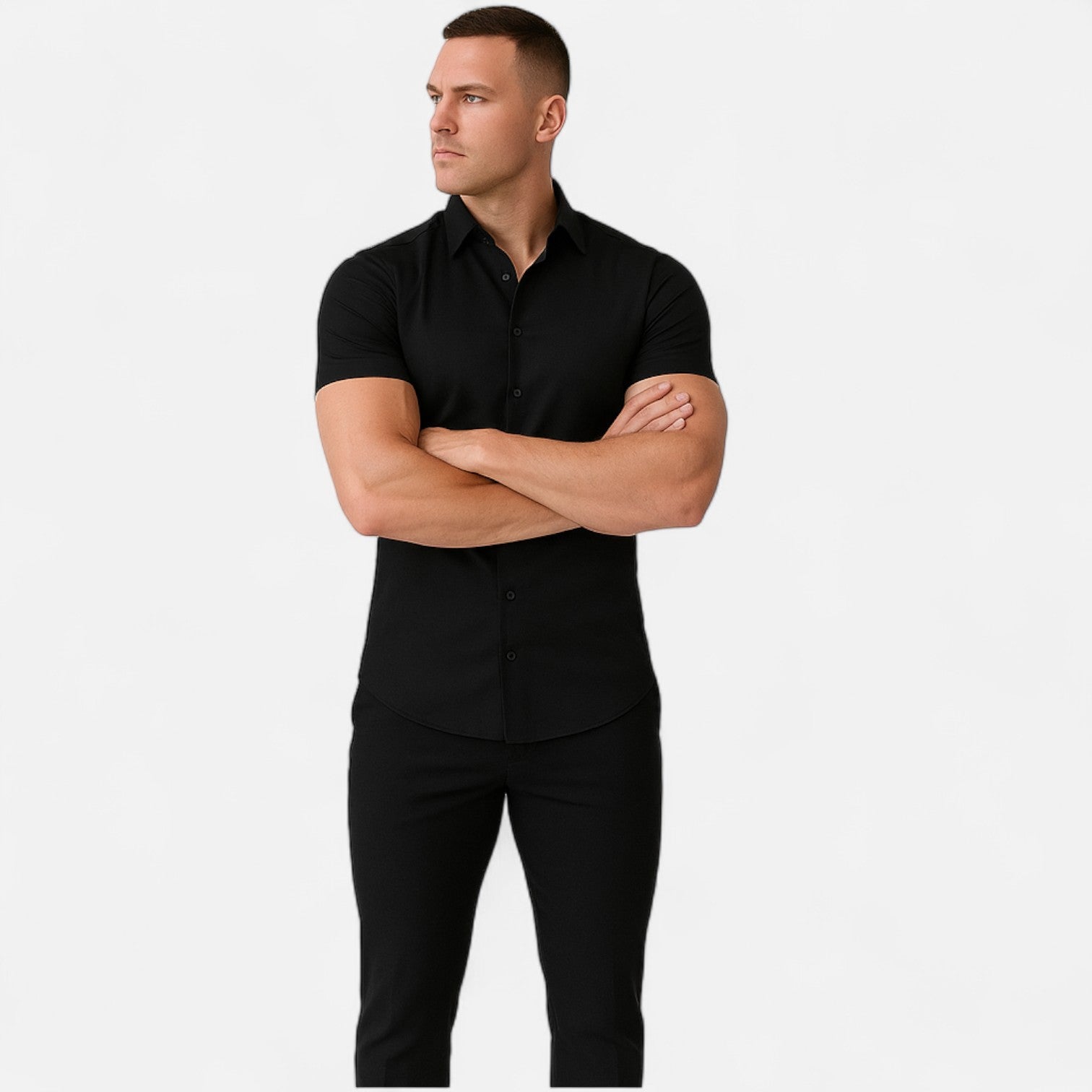 Gérald Slim Fit Short Sleeve Shirt – Elegant Silhouette, Refined Everyday Style