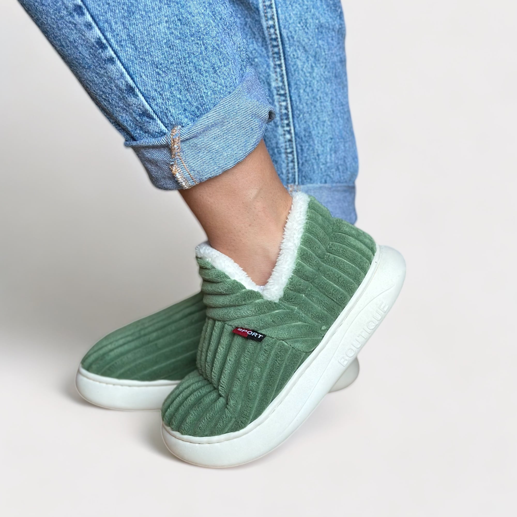 TheraFlausch™ Therapeutische flauschige Fleece-Winterpantoffeln
