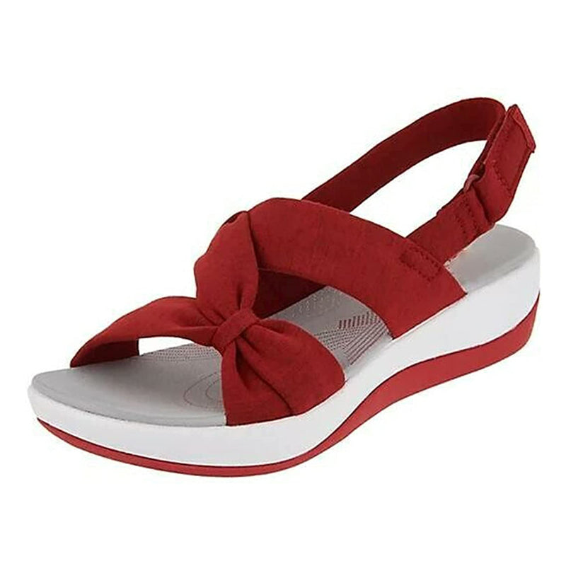 BreezLift™ | Damen schlichte Fischmaul-Plateausandalen