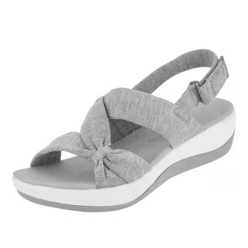 BreezLift™ | Damen schlichte Fischmaul-Plateausandalen
