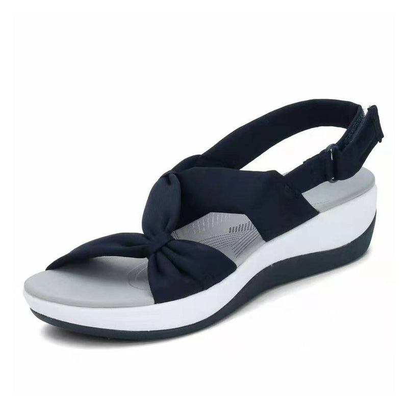 BreezLift™ | Damen schlichte Fischmaul-Plateausandalen