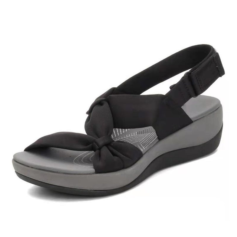 BreezLift™ | Damen schlichte Fischmaul-Plateausandalen