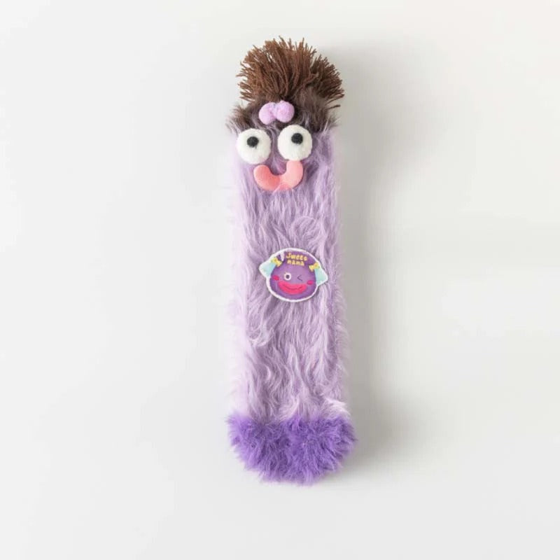 2+1 GRATIS | WhimsyToes™ - Plüschsocken in lustigen Designs