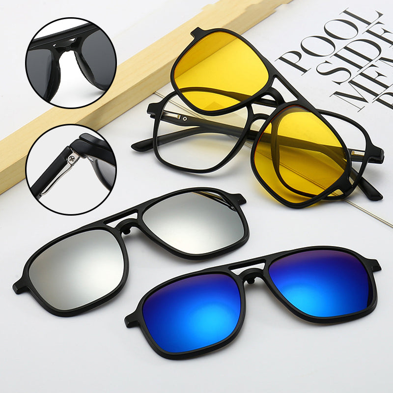 50% RABATT | 3 in 1 Magnetisch polarisierte | Sonnenbrille