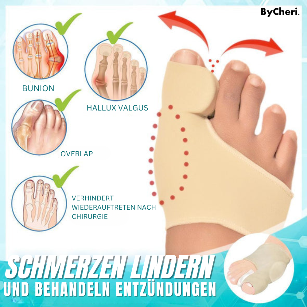 1 + 1 GRATIS HEUTE | Dr.Fit Ballenzeh-Korrekturhülse | Korrigiert Ballenzehen sanft & effektiv – für dauerhaft gesunde Füße