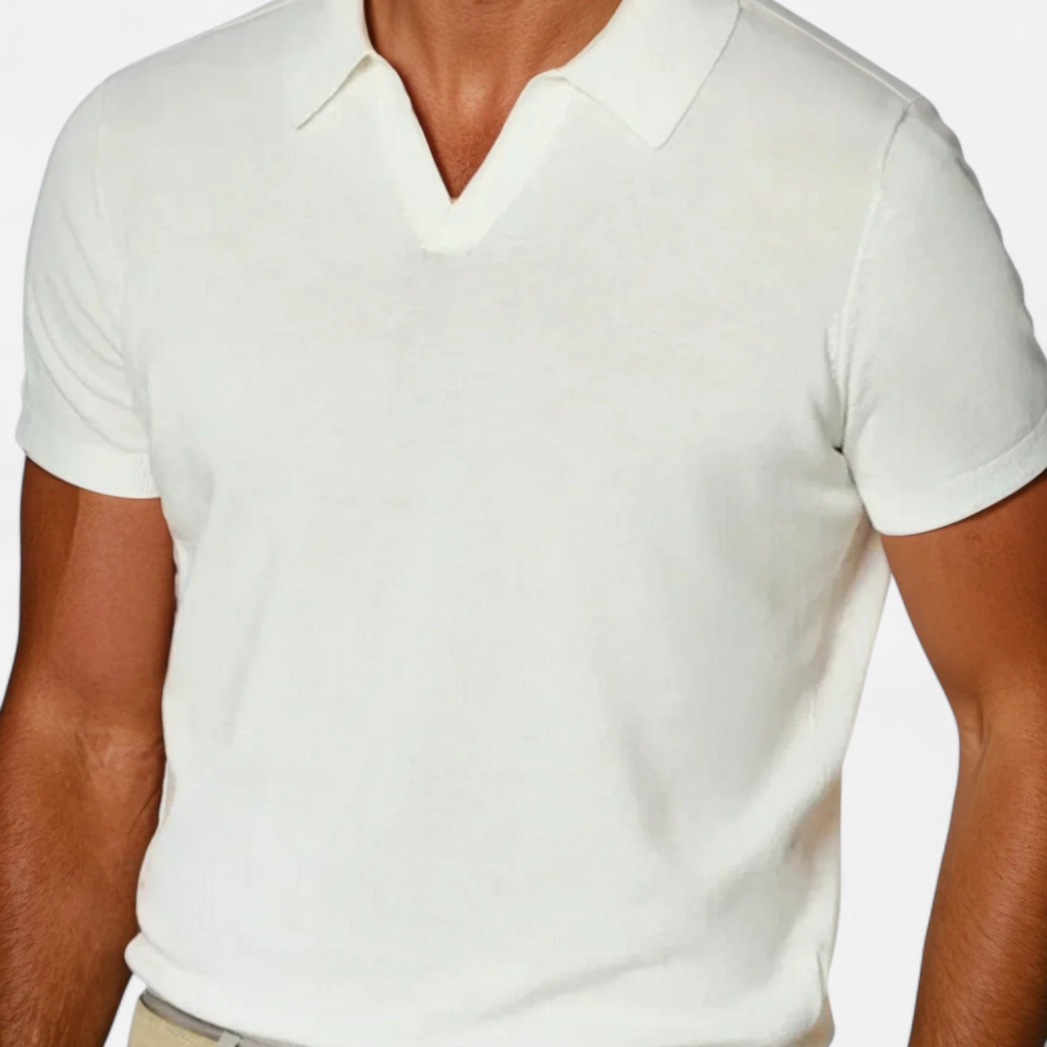 Buttonless Polo for Men - Old-School Minimalism, Refined Ease for Everyday