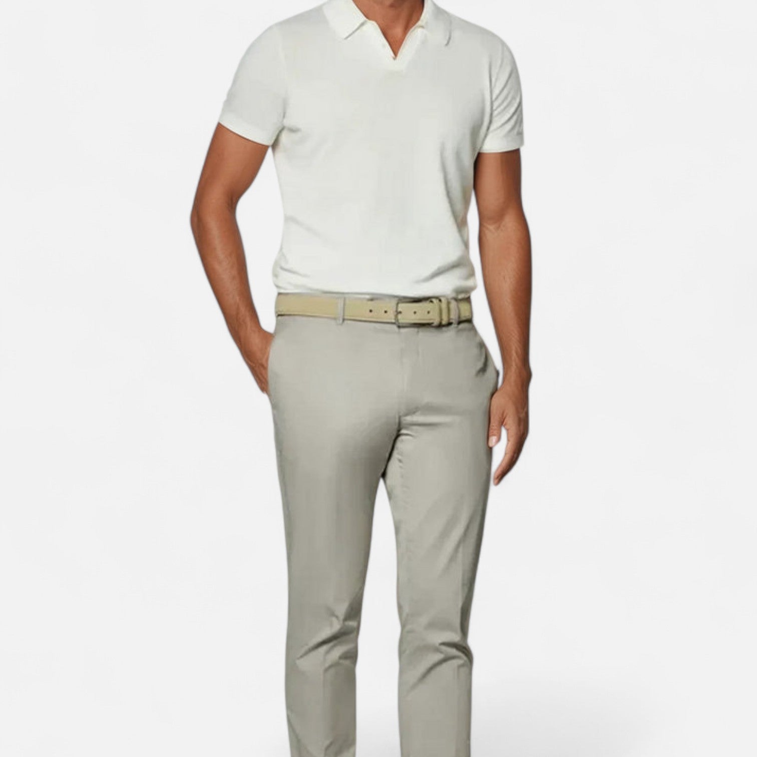 Buttonless Polo for Men - Old-School Minimalism, Refined Ease for Everyday