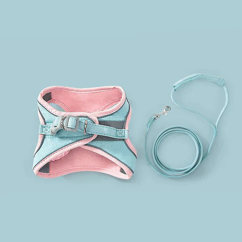 PawGuard Harness - Bequemes Katzengeschirr mit reflektierenden Streifen für sichere Nächte