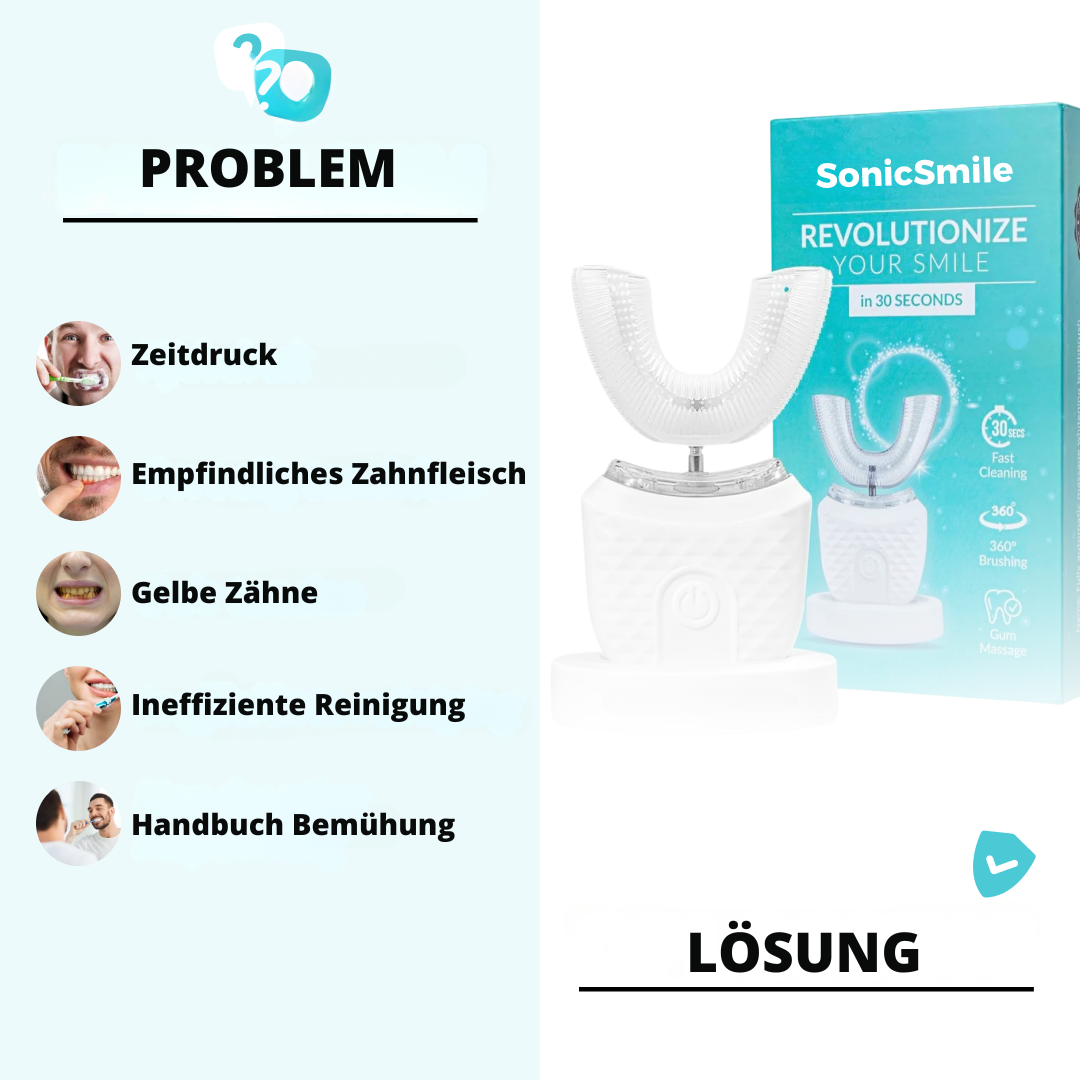 50% RABATT | GlowBrush™ | Die automatische Zahnbürste