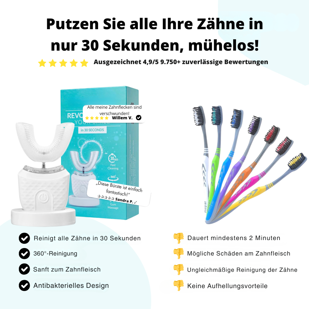 50% RABATT | GlowBrush™ | Die automatische Zahnbürste